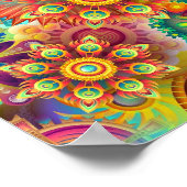affiche colorée de mandala (Coin)