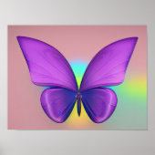 Affiche colorée de papillon (Devant)