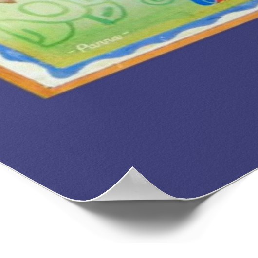 Affiche colorée de voyage mexicain (Coin)