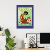 Affiche colorée de voyage mexicain (Bureau à domicile)