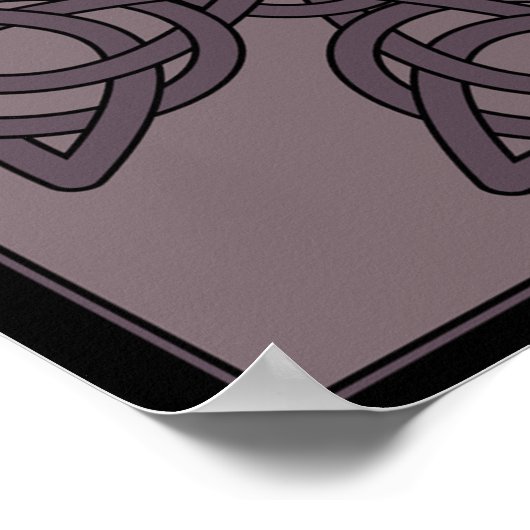 Affiche colorée des Croix celtiques (Coin)