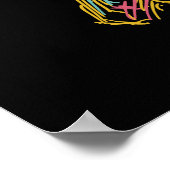 Affiche colorée du Jazz Player (Coin)