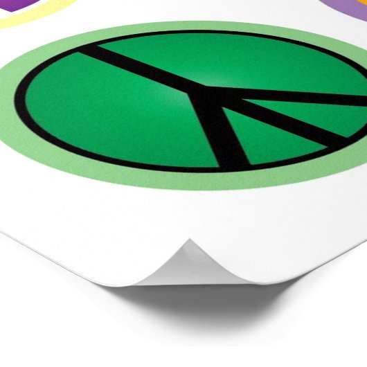 Affiche Colorée Peace (Coin)