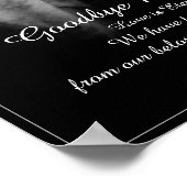 Affiche commémorative Dans la lumière - adieu mon (Coin)