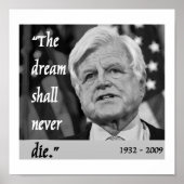 affiche commémorative de ted kennedy (Devant)
