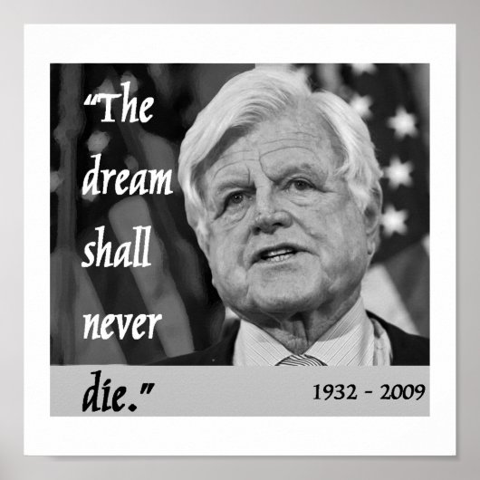 affiche commémorative de ted kennedy (Devant)