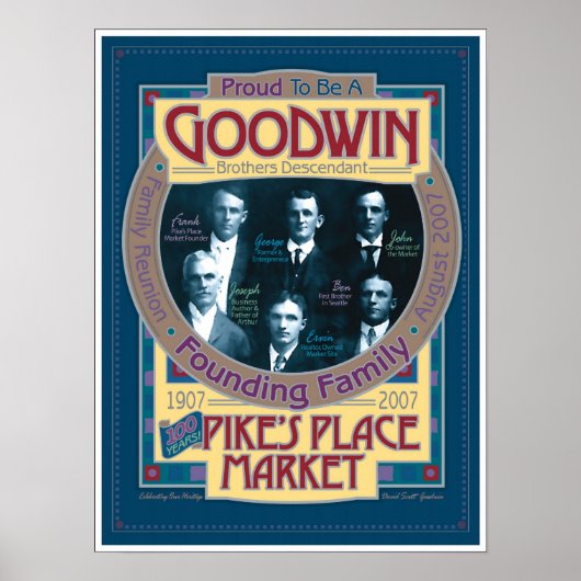 AFFICHE commémorative du marché Goodwin/Pikes (Devant)