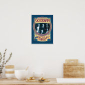 AFFICHE commémorative du marché Goodwin/Pikes (Cuisine)