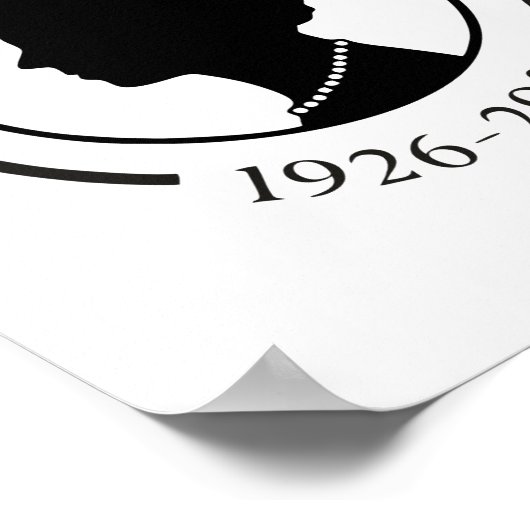 Affiche commémorative Queen Elizabeth ll Imprimer (Coin)