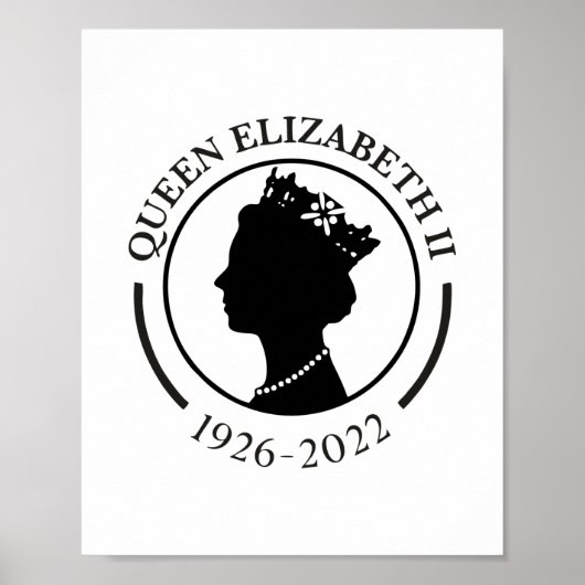 Affiche commémorative Queen Elizabeth ll Imprimer (Devant)
