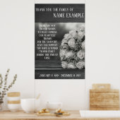 Affiche commémorative Un bouquet de roses blanches (Cuisine)