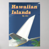 Affiche commerciale des îles Hawaii (Devant)