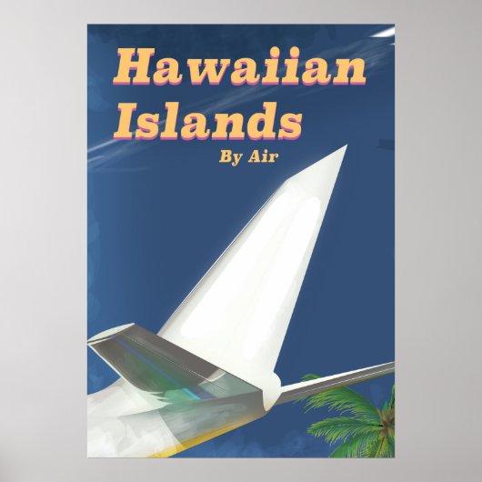 Affiche commerciale des îles Hawaii (Devant)
