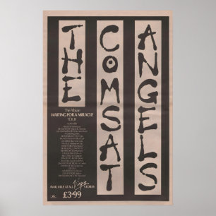 Affiche COMSAT ANGELS - 1980 NME original - en att