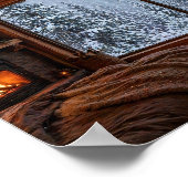 Affiche Confort de la Cabane d'Hiver (Coin)