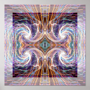 Affiche consciente d'impression d'art des énergies