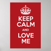 Affiche Conserver le calme (Devant)