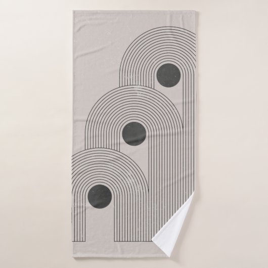 affiche contemporaine Abstraite du milieu du siècl (Serviette de bain)