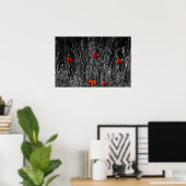 Affiche - Coquelicots de solitude rouge (Bureau à domicile)