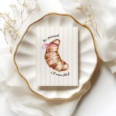 Affiche Coquette Rose Un Croissant S'il Vous Plaît