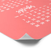 Affiche Coral Annuel 2025 Calendrier Avec Photo 18 (Coin)