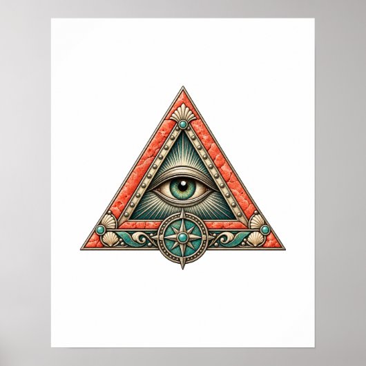 Affiche Coral Compass Eye (Devant)