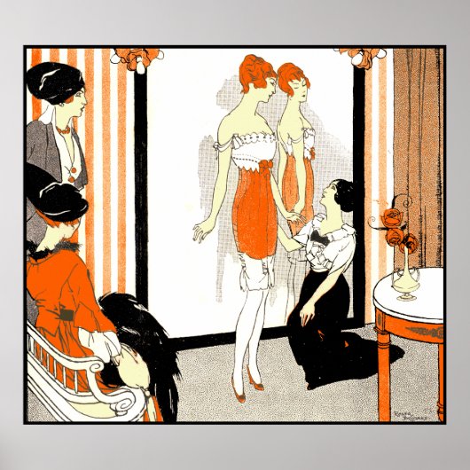 Affiche Corsets Les Corsets Le Furet Paris (Devant)