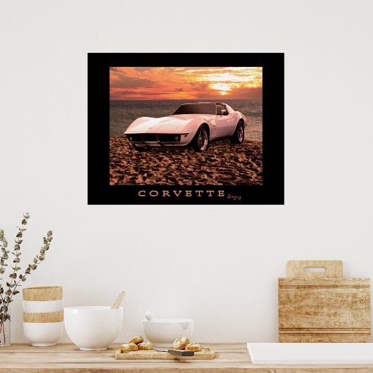 Affiche Corvette Stingray (Cuisine)