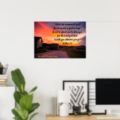 Affiche Coucher de soleil sur le Texas avec Écritu (Bureau à domicile)