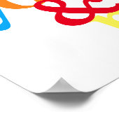 affiche couleur extrême avec texte (Coin)