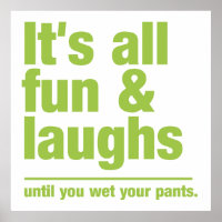 Affiche couleur personnalisée FUN & LAUGHS