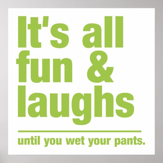 Affiche couleur personnalisée FUN & LAUGHS (Devant)