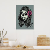 Affiche couleur personnalisée pour la femme Zombie (Cuisine)