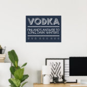 Affiche couleur personnalisée VODKA (Bureau à domicile)