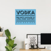 Affiche couleur personnalisée VODKA (Bureau à domicile)