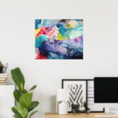 Affiche couleur surréalisme (Bureau à domicile)