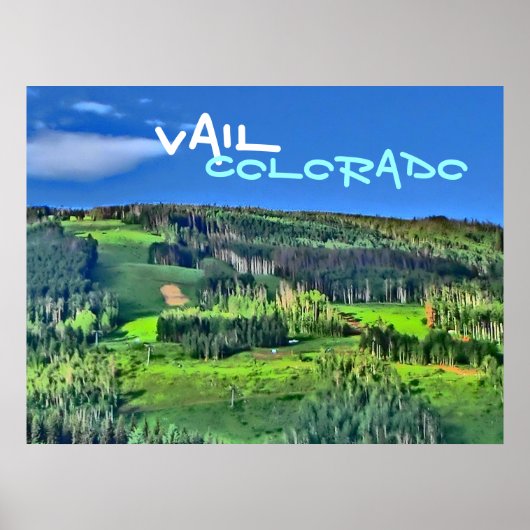 Affiche couleur Vail Colorado (Devant)