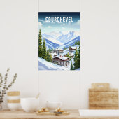 Affiche Courchevel - France - Auvergne-Rhône-Alpes (Cuisine)