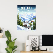 Affiche Courchevel - France - Auvergne-Rhône-Alpes (Bureau à domicile)