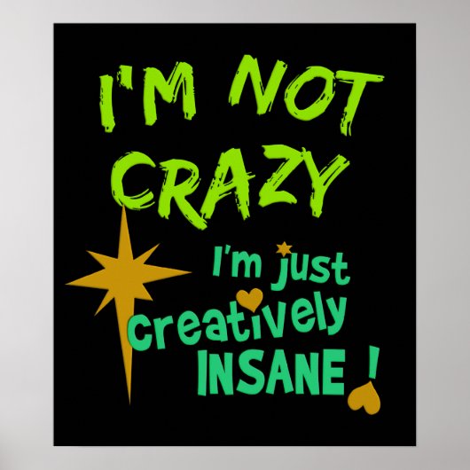 Affiche créative et folle (Devant)