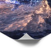 Affiche Crystal Dragon au-dessus des montagnes (Coin)