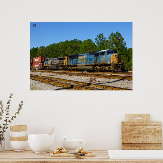 Affiche CSX Train (Cuisine)