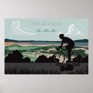 Affiche cycliste de Page Mill Road