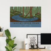 Affiche cycliste de Tunitas Creek Road (Bureau à domicile)