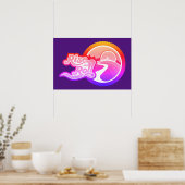 affiche cycliste montée et roulée (Cuisine)