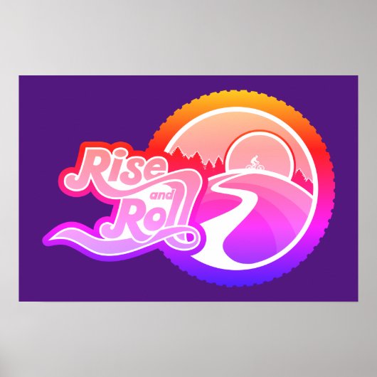 affiche cycliste montée et roulée (Devant)