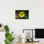 Affiche d'abeille sur fleur sauvage jaune (Bureau à domicile)