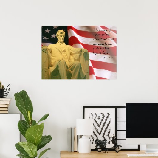Affiche d'Abraham Lincoln (Bureau à domicile)