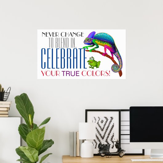 Affiche d'acceptation de l'encouragement à la dive (Bureau à domicile)