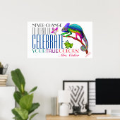 Affiche d'acceptation de l'encouragement à la dive (Bureau à domicile)